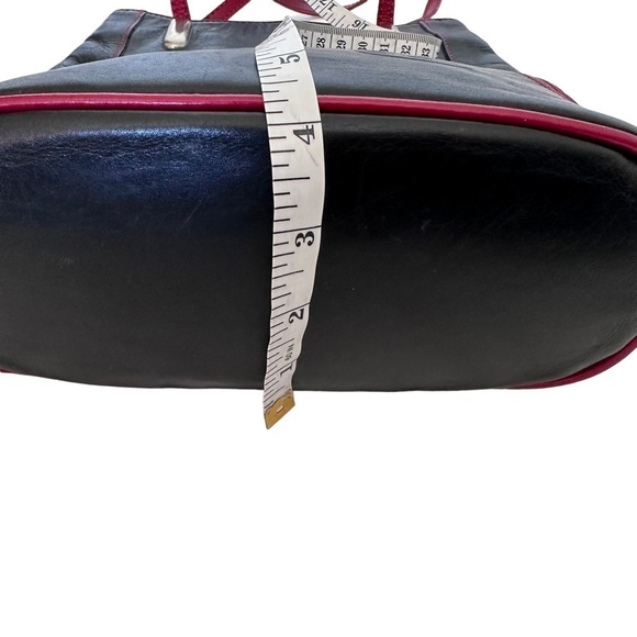 Simona Ferri Vinatge Black Leather Purse Bag - Picture 7 of 12